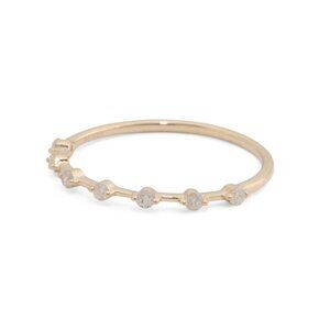 WHITE LOTUS Gold/Diamond 14kt Gold Diamond Band Ring